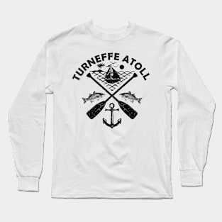 Turneffe Atoll Beach, Belize, Boat Paddle Long Sleeve T-Shirt